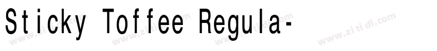 Sticky Toffee Regula字体转换